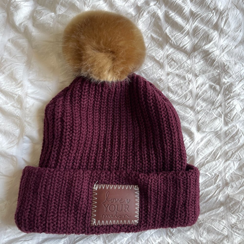 Love Your Melon Maroon Beanie
